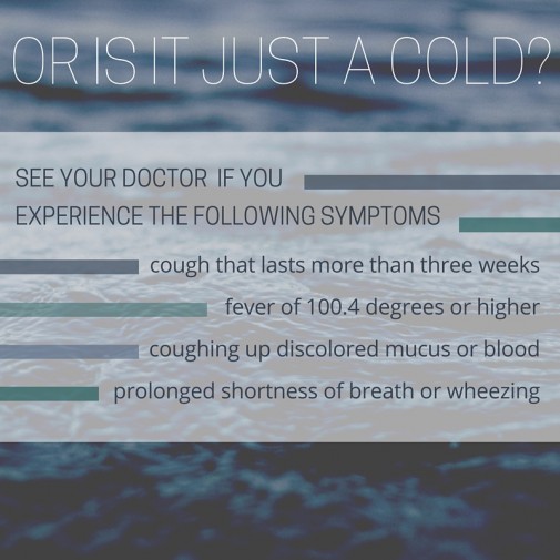 Infographic Do you have bronchitis or just a cold? health enews